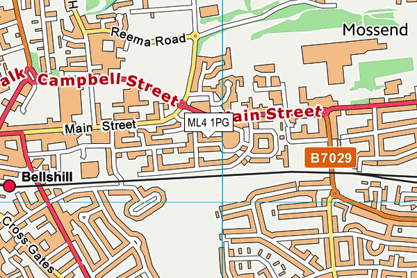 ML4 1PG map - OS VectorMap District (Ordnance Survey)