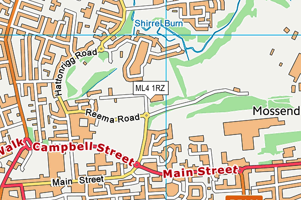 Map of WESTMUIR CLOTHING LTD at district scale