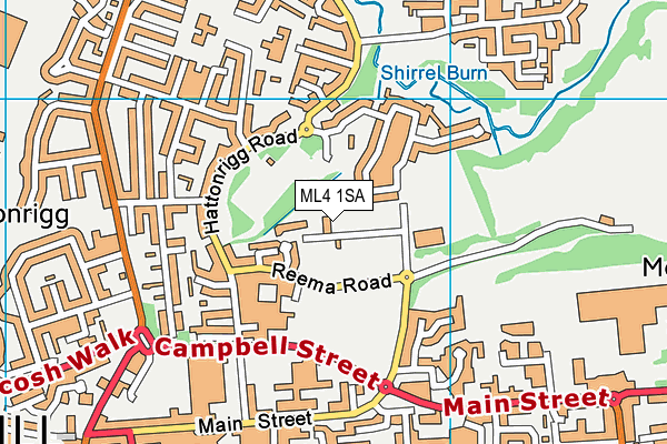 ML4 1SA map - OS VectorMap District (Ordnance Survey)