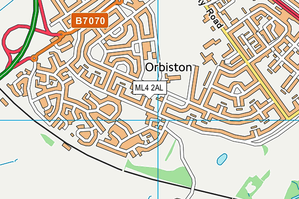 ML4 2AL map - OS VectorMap District (Ordnance Survey)