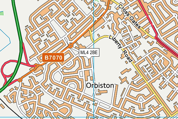 ML4 2BE map - OS VectorMap District (Ordnance Survey)