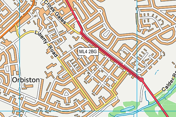 ML4 2BG map - OS VectorMap District (Ordnance Survey)