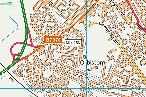 ML4 2BN map - OS VectorMap District (Ordnance Survey)