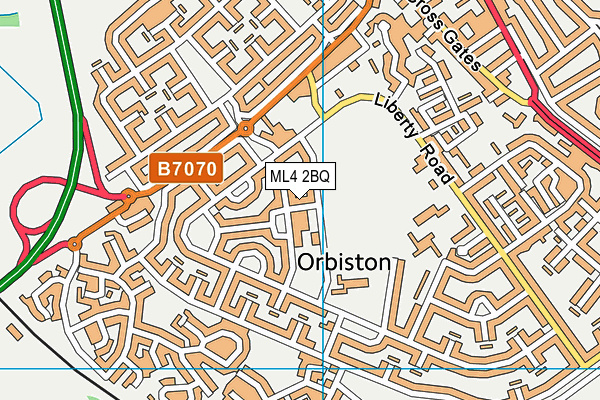 ML4 2BQ map - OS VectorMap District (Ordnance Survey)