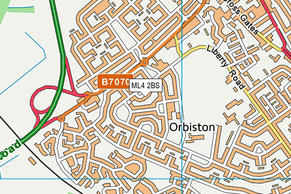 ML4 2BS map - OS VectorMap District (Ordnance Survey)