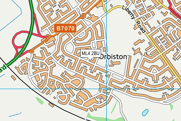 ML4 2BU map - OS VectorMap District (Ordnance Survey)