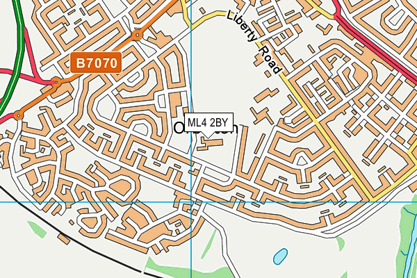 ML4 2BY map - OS VectorMap District (Ordnance Survey)