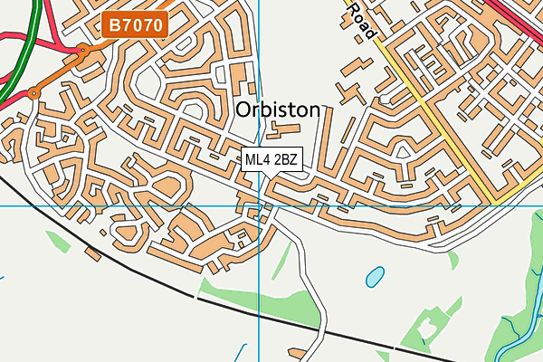 ML4 2BZ map - OS VectorMap District (Ordnance Survey)