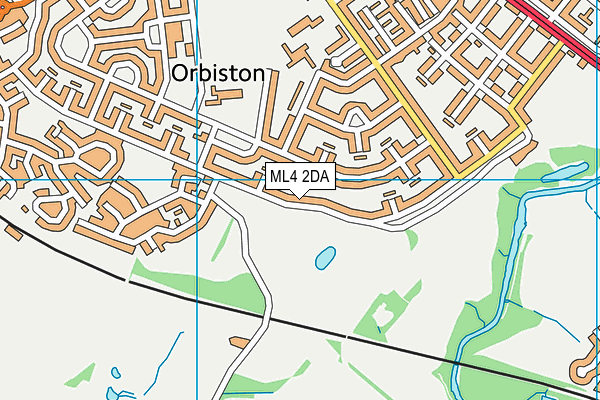 ML4 2DA map - OS VectorMap District (Ordnance Survey)