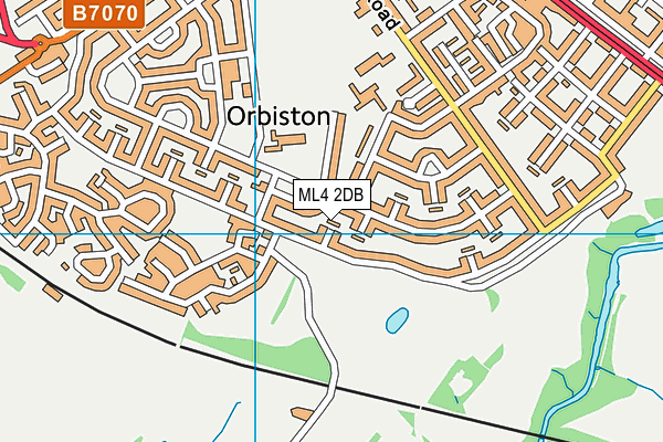ML4 2DB map - OS VectorMap District (Ordnance Survey)