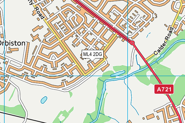 ML4 2DG map - OS VectorMap District (Ordnance Survey)