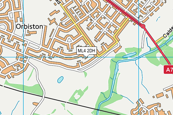 ML4 2DH map - OS VectorMap District (Ordnance Survey)