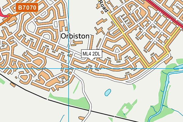 ML4 2DL map - OS VectorMap District (Ordnance Survey)