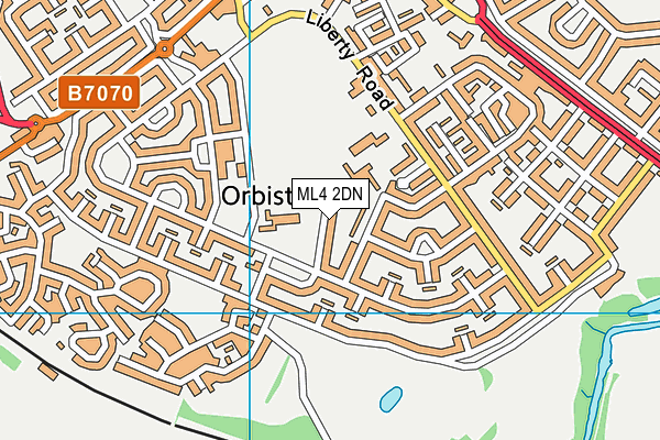 ML4 2DN map - OS VectorMap District (Ordnance Survey)