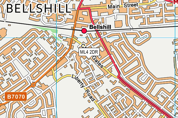 ML4 2DR map - OS VectorMap District (Ordnance Survey)
