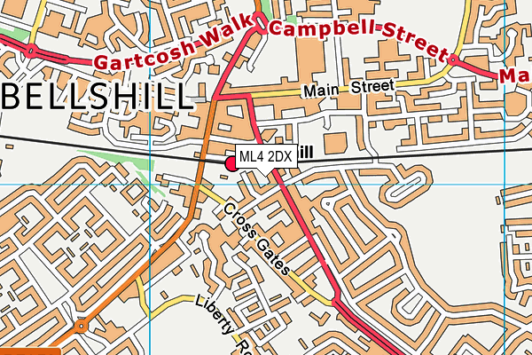 ML4 2DX map - OS VectorMap District (Ordnance Survey)