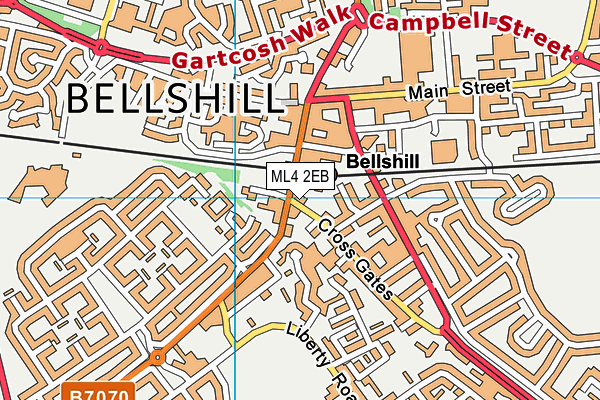 ML4 2EB map - OS VectorMap District (Ordnance Survey)