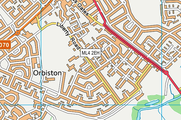 ML4 2EH map - OS VectorMap District (Ordnance Survey)