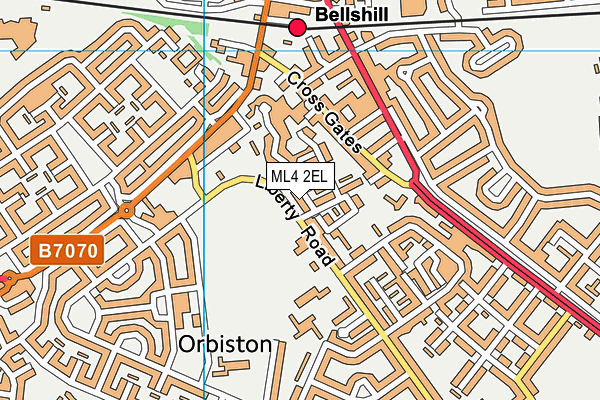 ML4 2EL map - OS VectorMap District (Ordnance Survey)