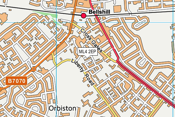 ML4 2EP map - OS VectorMap District (Ordnance Survey)