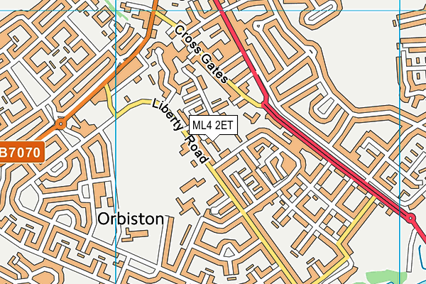 ML4 2ET map - OS VectorMap District (Ordnance Survey)