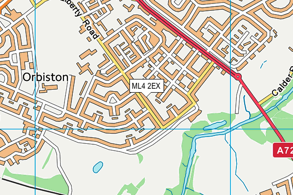 ML4 2EX map - OS VectorMap District (Ordnance Survey)