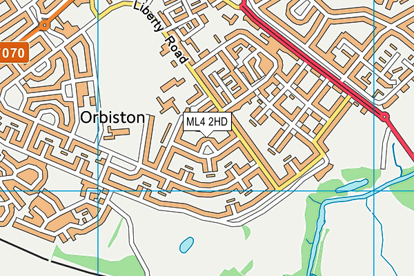 ML4 2HD map - OS VectorMap District (Ordnance Survey)