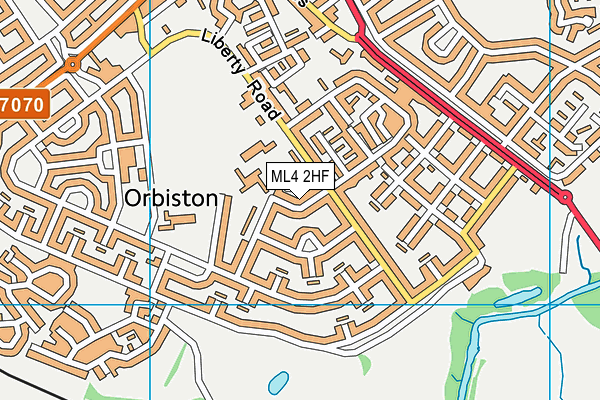 ML4 2HF map - OS VectorMap District (Ordnance Survey)