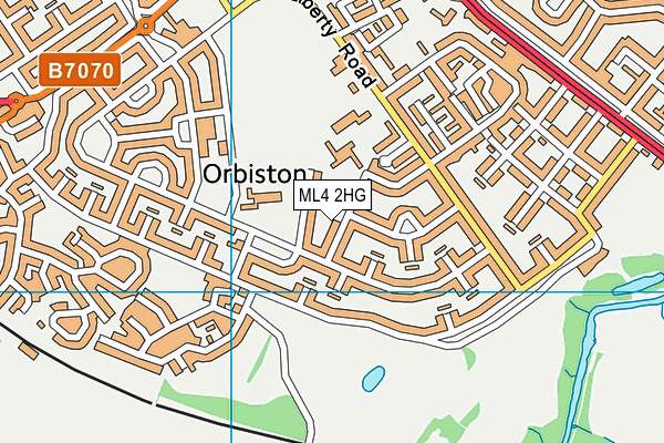 ML4 2HG map - OS VectorMap District (Ordnance Survey)