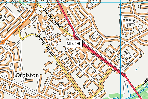 ML4 2HL map - OS VectorMap District (Ordnance Survey)