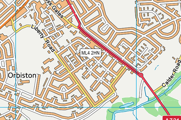 ML4 2HN map - OS VectorMap District (Ordnance Survey)