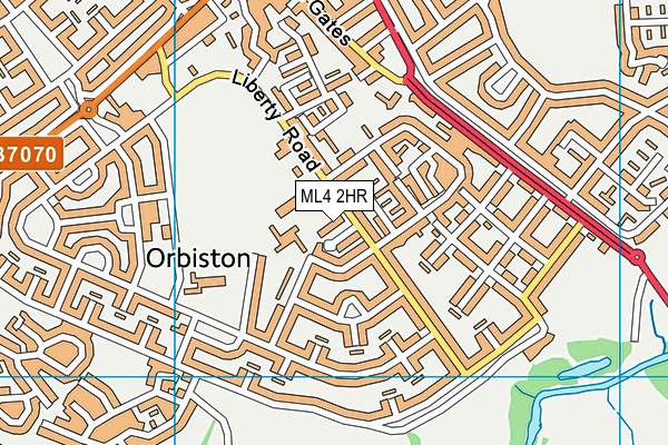 ML4 2HR map - OS VectorMap District (Ordnance Survey)