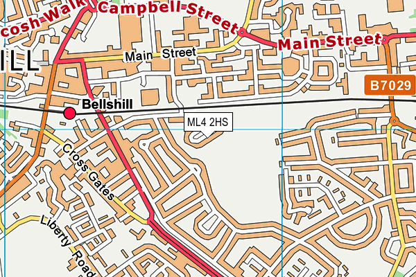 ML4 2HS map - OS VectorMap District (Ordnance Survey)