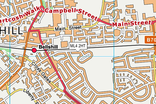 ML4 2HT map - OS VectorMap District (Ordnance Survey)