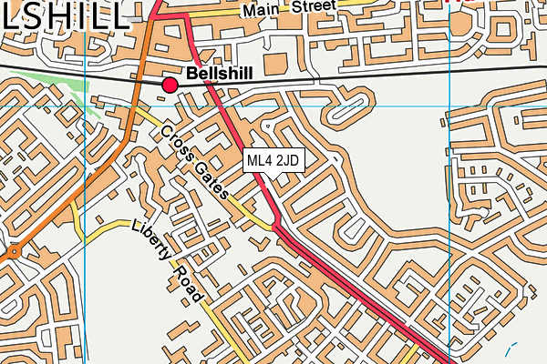 ML4 2JD map - OS VectorMap District (Ordnance Survey)