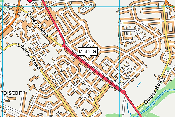 ML4 2JG map - OS VectorMap District (Ordnance Survey)