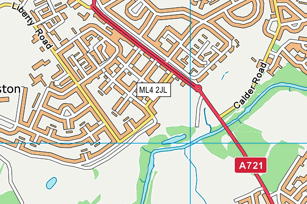 ML4 2JL map - OS VectorMap District (Ordnance Survey)