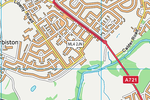 ML4 2JN map - OS VectorMap District (Ordnance Survey)