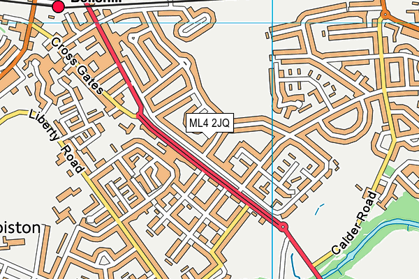 ML4 2JQ map - OS VectorMap District (Ordnance Survey)