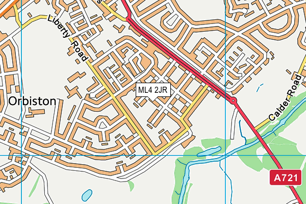 ML4 2JR map - OS VectorMap District (Ordnance Survey)
