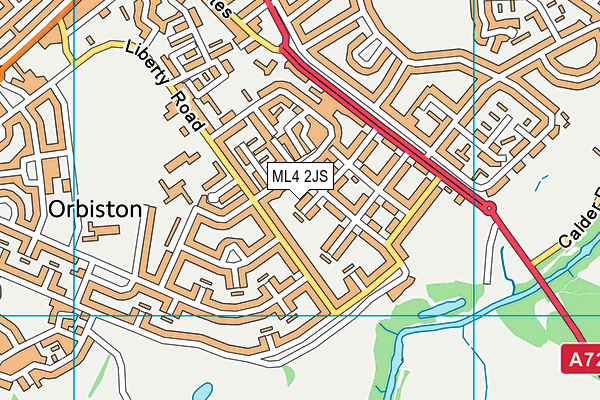 ML4 2JS map - OS VectorMap District (Ordnance Survey)