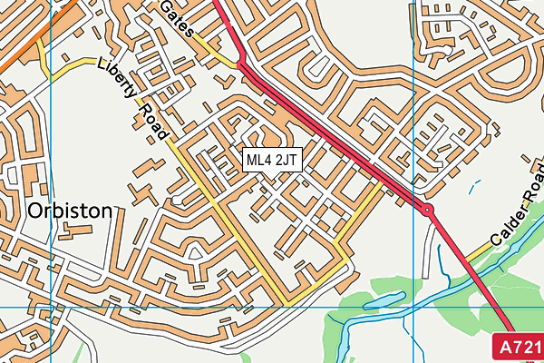 ML4 2JT map - OS VectorMap District (Ordnance Survey)