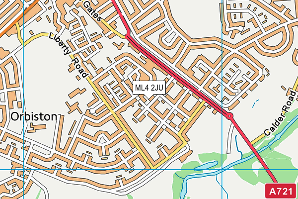 ML4 2JU map - OS VectorMap District (Ordnance Survey)