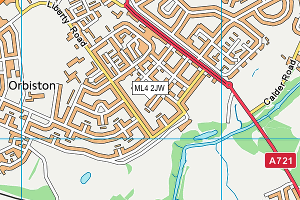 ML4 2JW map - OS VectorMap District (Ordnance Survey)