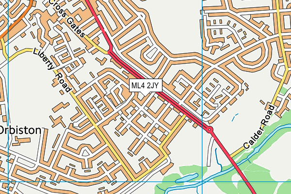 ML4 2JY map - OS VectorMap District (Ordnance Survey)