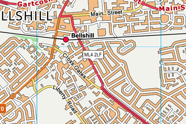 ML4 2LF map - OS VectorMap District (Ordnance Survey)