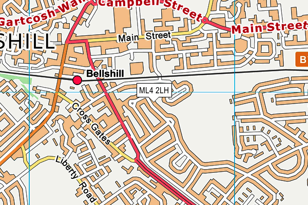 ML4 2LH map - OS VectorMap District (Ordnance Survey)