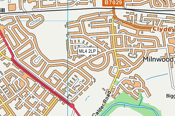 ML4 2LP map - OS VectorMap District (Ordnance Survey)