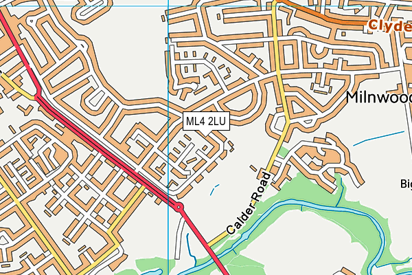 ML4 2LU map - OS VectorMap District (Ordnance Survey)