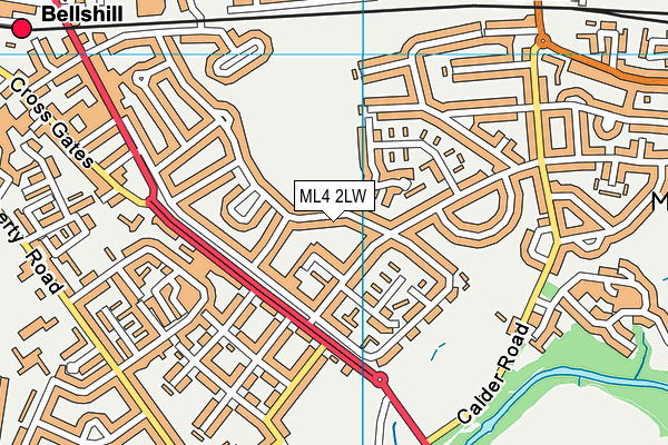 ML4 2LW map - OS VectorMap District (Ordnance Survey)